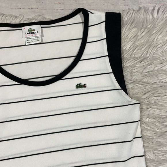 Lacoste Sport Vintage Y2K Striped Tennis Active Mini Dress - Picture 7 of 11